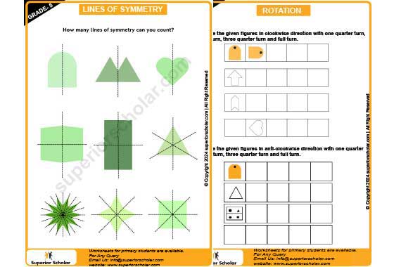 line of symmetry worksheet