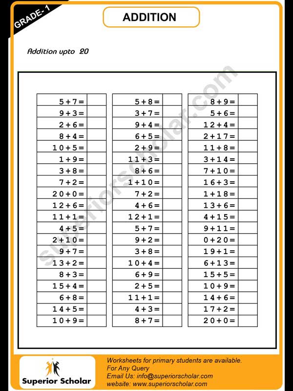 addition worksheet