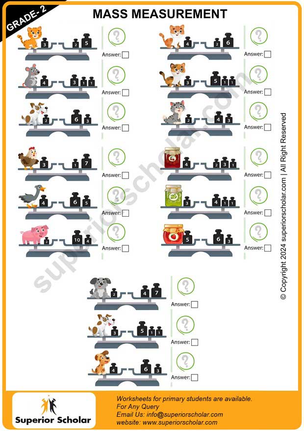 measurement worksheet