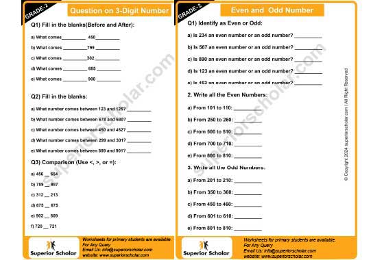 Number Worksheet
