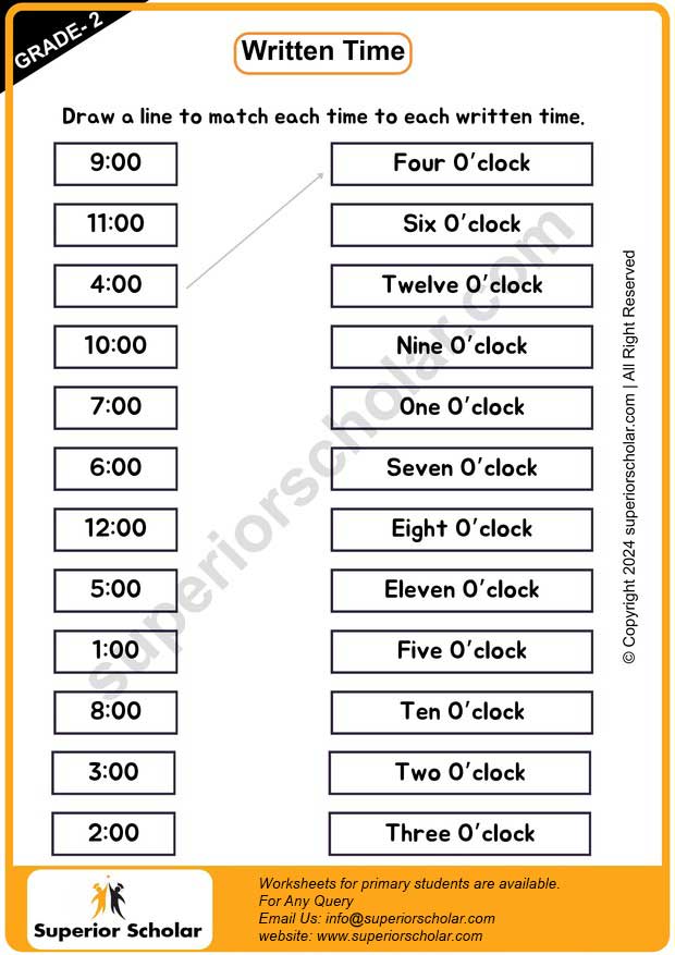 Time Worksheet