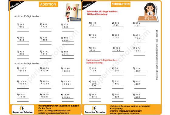 addition-subtraction worksheet