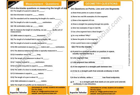 measurement-geometry worksheet